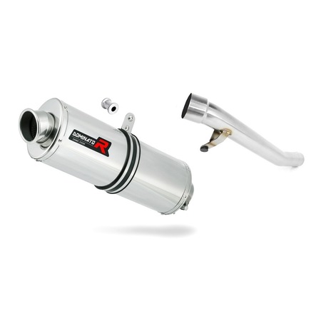 DOMINATOR Marmitta Silenziatore OV Per Suzuki GSF 650 Bandit N/S (2007-2016) – Acciaio Inox, Con DB Killer - 6