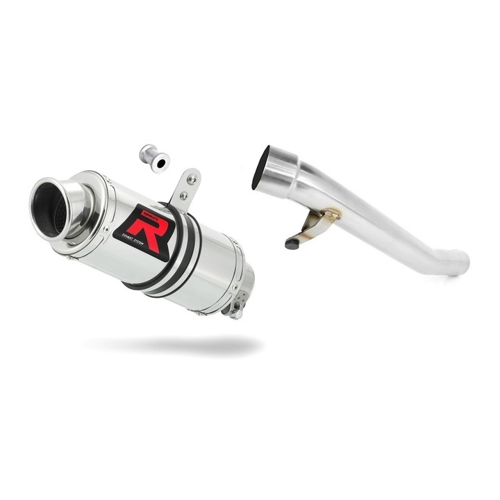 Ауспух, Dominator, Съвместим със SUZUKI GSF 650 N/S BANDIT, Сребрист