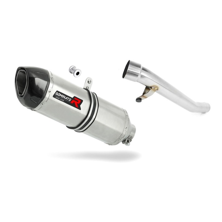 Изпускателно гърне Dominator, Неръждаема стомана, Suzuki GSF 1200N BANDIT, Silver/ Black