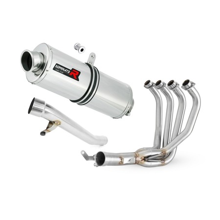 DOMINATOR Terminale Scarico Marmitta OV Per Suzuki GSF 650 Bandit N/S 2007-2016, Acciaio Inox Con DB Killer