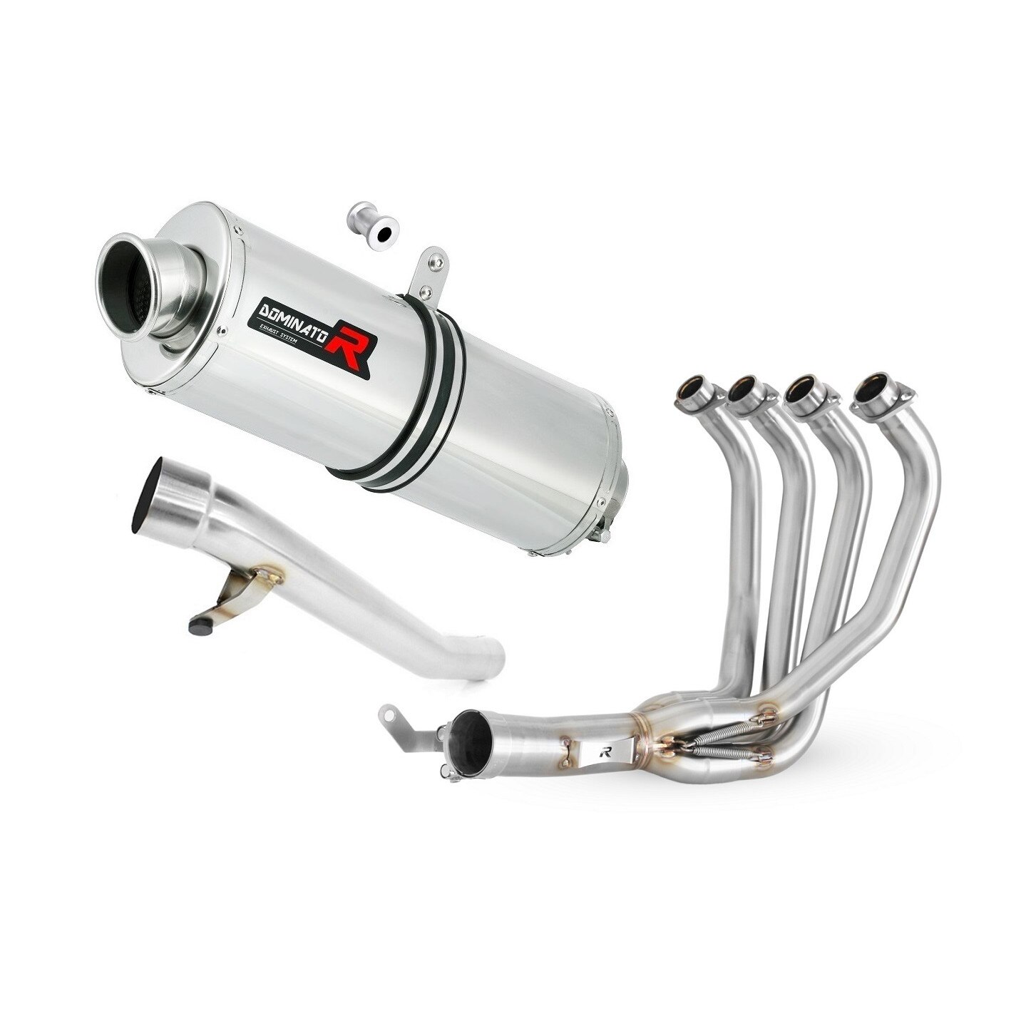 DOMINATOR Terminale Scarico Marmitta OV Per Suzuki GSF 650 Bandit N/S 2007-2016, Acciaio Inox Con DB Killer