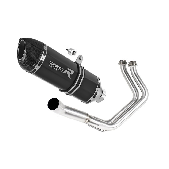 Toba de esapament, Dominator, Compatibil cu KAWASAKI Z 650, Negru/Argintiu