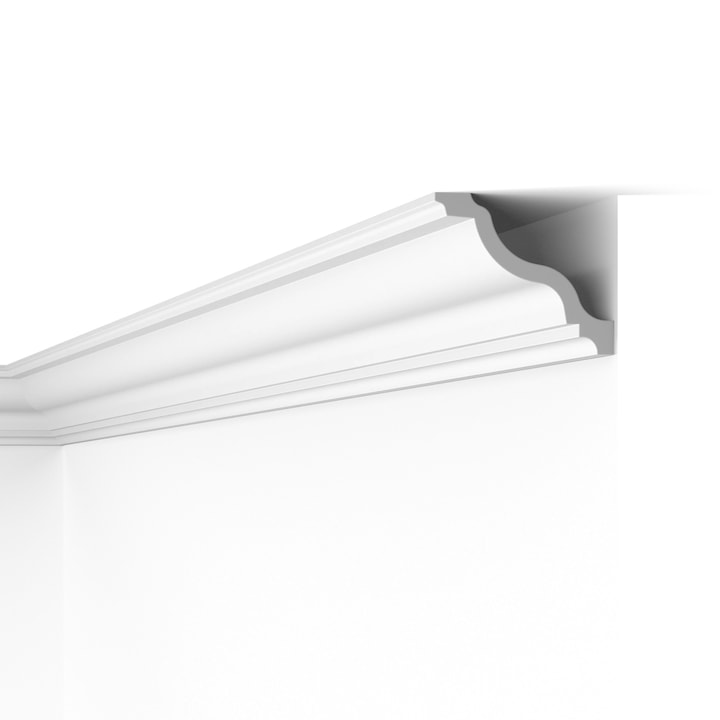 Cornisa decorativa din polimer dur WT11, 106mmx126mm, lungime 2m