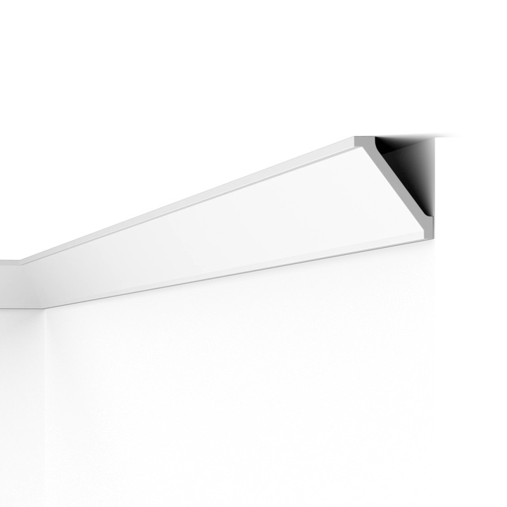 Cornisa decorativa din polimer dur WT2, 75mmx91mm, lungime 2m