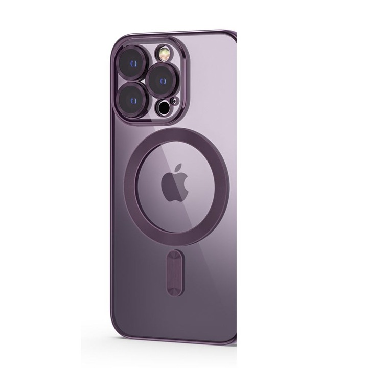 Carcasa TECH-PROTECT MAGSHINE MagSafe compatibila cu iPhone 14 Pro Purple