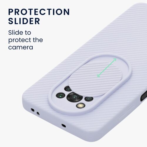 kwmobile TPU Silicone Case Compatible with Xiaomi Poco X3 NFC/Poco X3 Pro -  Case Soft Cover - Don't Touch My Phone White/Black