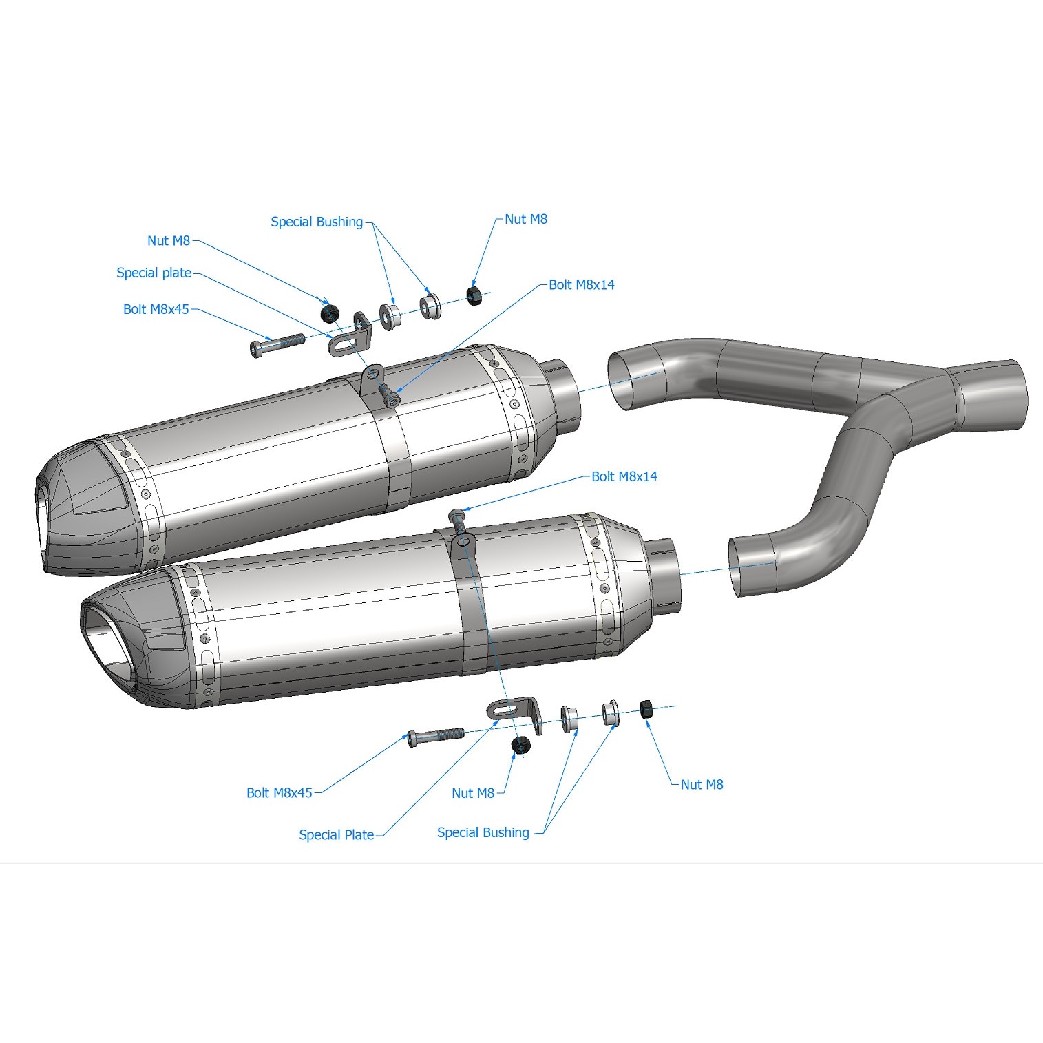 18145 - Compatible Avec APRILIA DORSODURO 750 ABS 750 2008-2016 Kit De