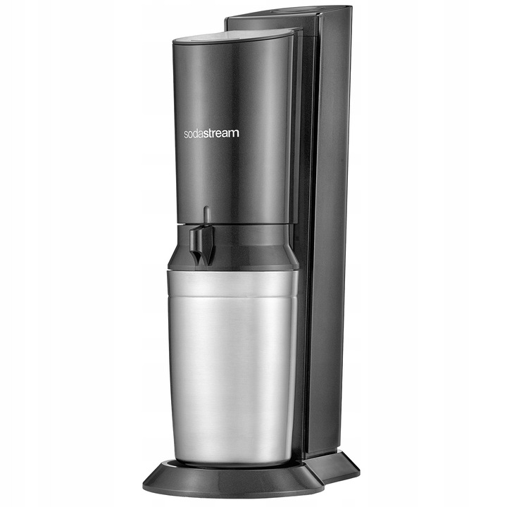 Комплект машина за газирани напитки SodaStream Crystal 3.0, Черен