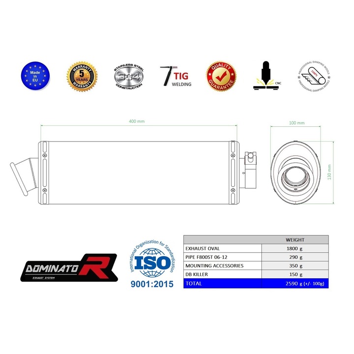 Evacuare, Dominator, Inox, F800ST, OV