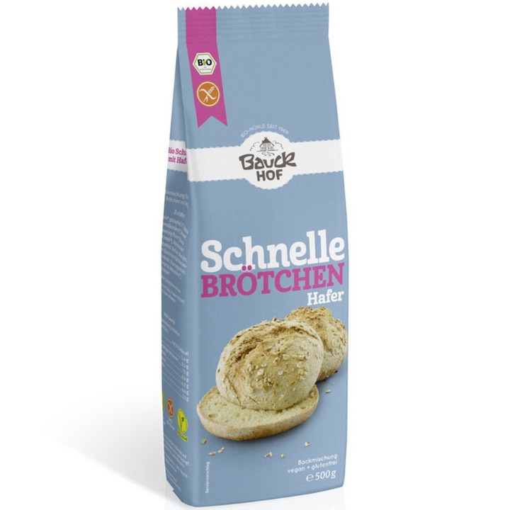 Chifle Rapide Eco Bauckhof cu Ovaz, fara gluten, 500g