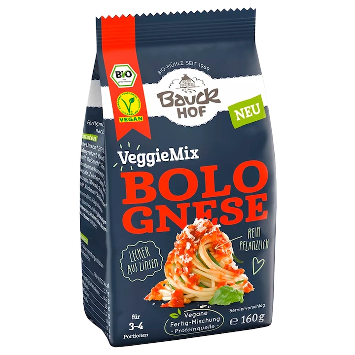 Premix Pentru Spaghete Bolognese Eco Bauckhof, Vegan, 160g