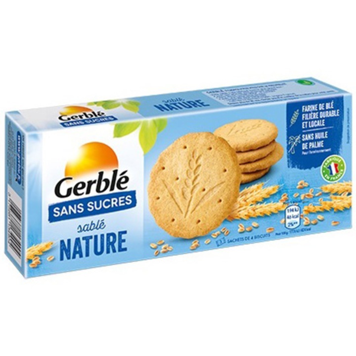 Biscuiti Natur Gerble, fara Zahar, 132g