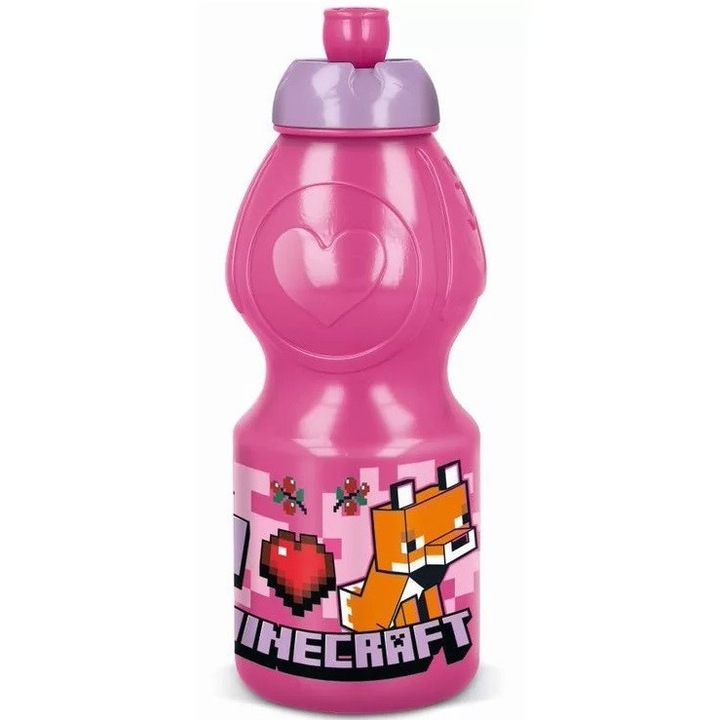 Майнкрафт бутилка за вода момичета 400мл