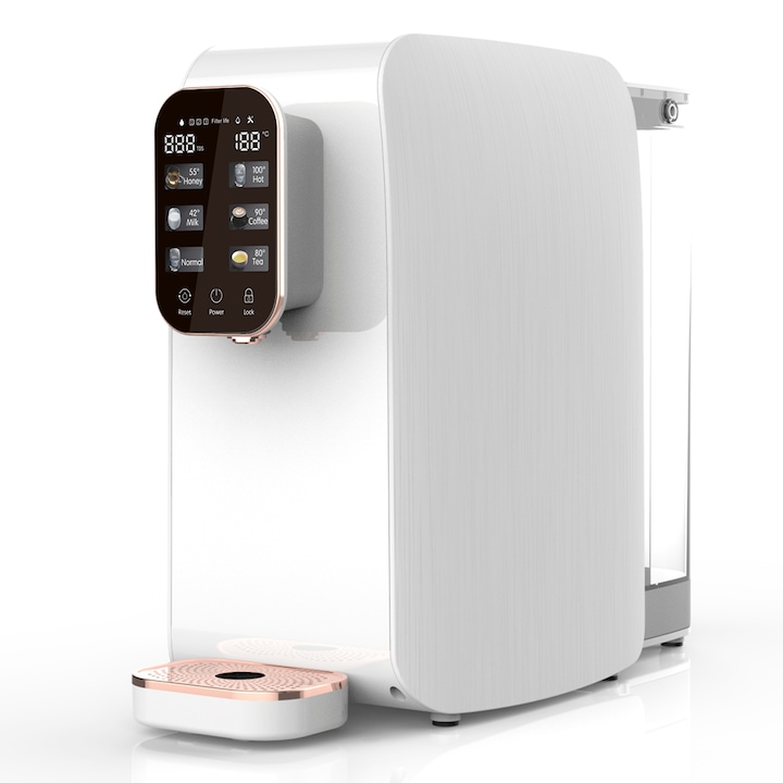 Диспенсър за пречистване и затопляне на вода ELIXIR, Oбратна осмоза, Mинерално обогатяване, Бял