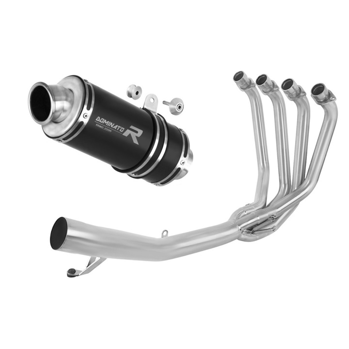 Toba de esapament, Dominator, Compatibil cu Suzuki GSF 1250 N/S BANDIT, Argintiu/Negru