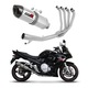 Toba de esapament, Dominator, Compatibil cu Suzuki GSXF 650, Argintiu