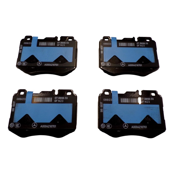 Első fékbetétek, Mercedes, W205 W213 W238 W257, Fekete