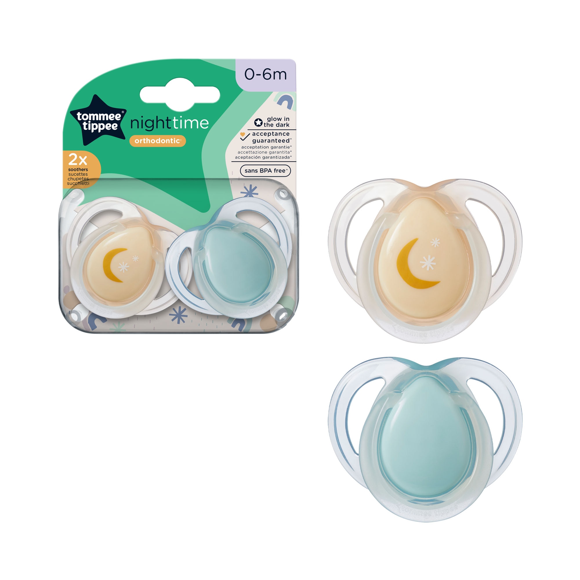 Suce pour bébé Tommee Tippee Closer to Nature – Moda, de 0 à 6