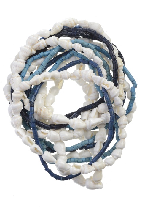 Многотелна гривна с малки черупки GM-479, Gloria Maris