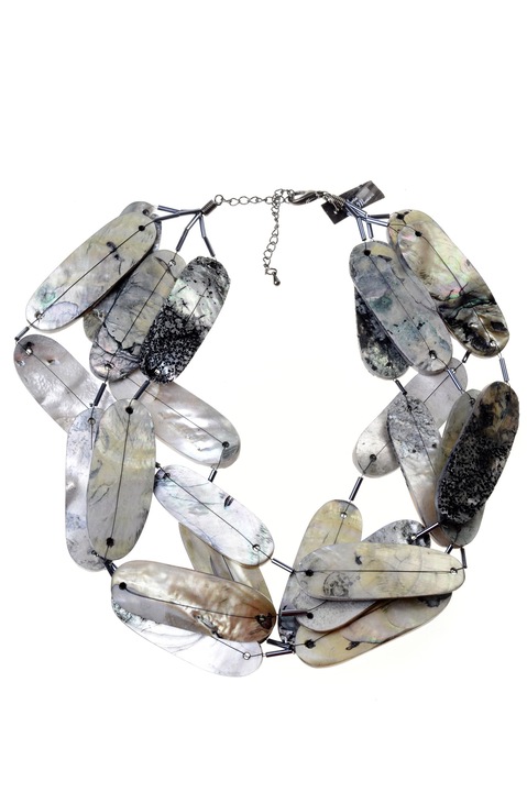 Перлено колие с пясъчни мъниста GM-634, Gloria Maris, 25 см