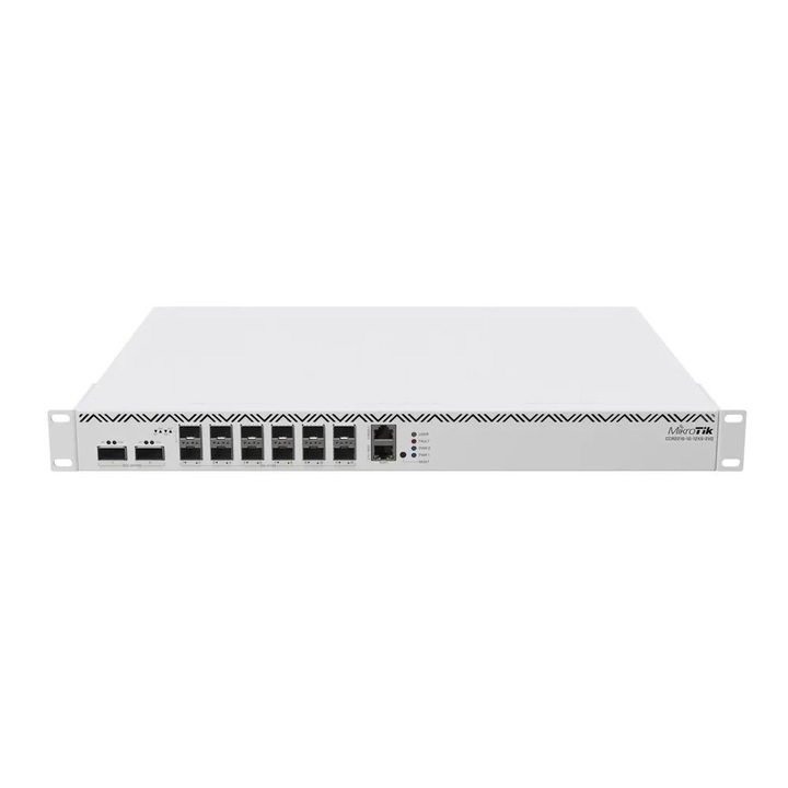 Рутер, MIKROTIK, CCR2216-1G-12XS-2XQ 16GB RAM, 12x SPF28, 2x QSFP28, Бял