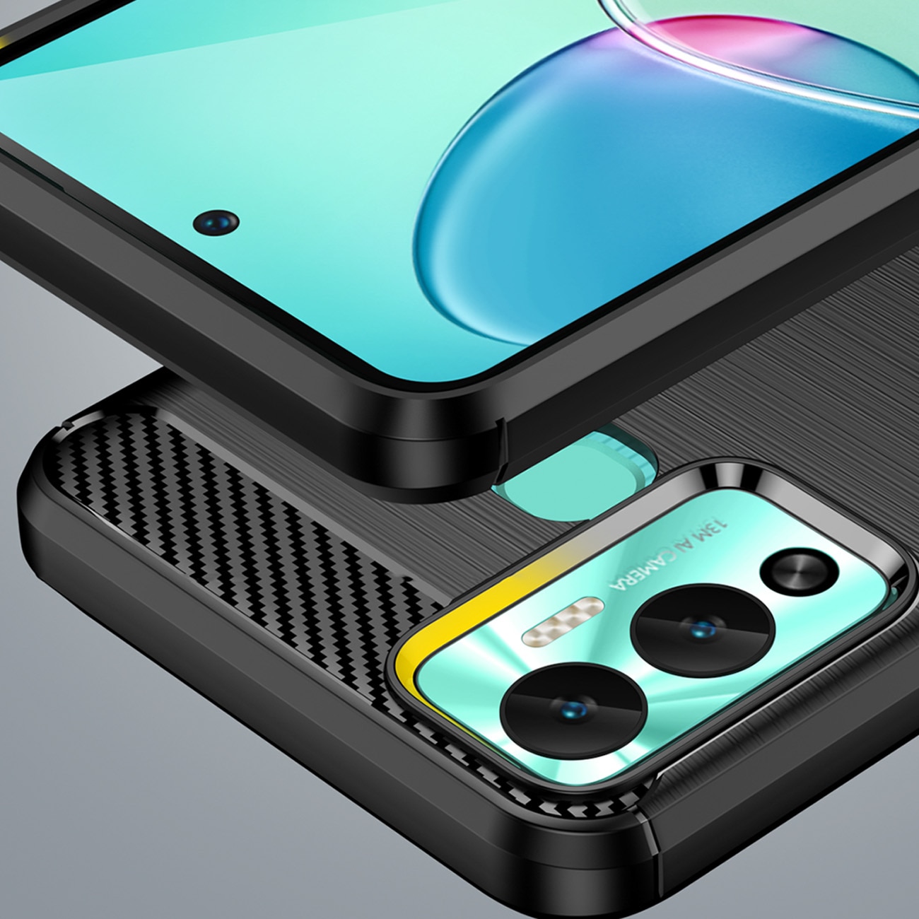 Husa telefon, Hurtel, pentru Infinix Hot 12 Play Nfc / Hot 12, TPU, Negru