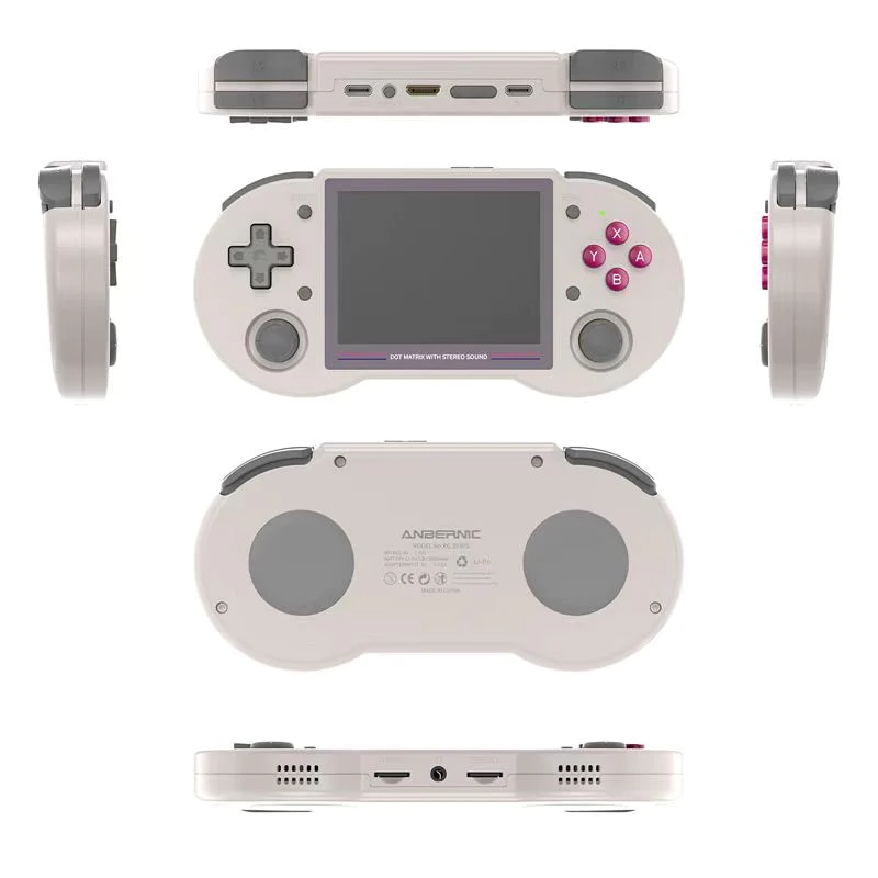 Consola de joc ANBERNIC RG353PS, culoare gri, portabila, suport pentru 23+ emulatoare retro
