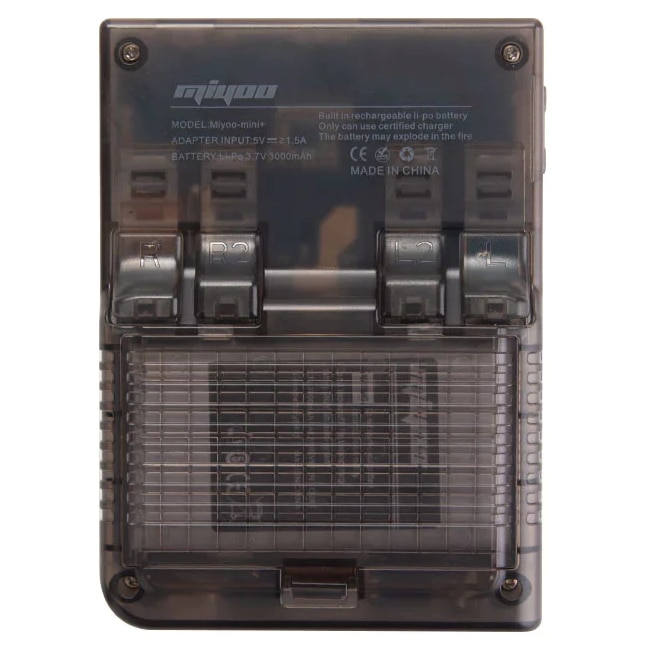 Consola de joc Miyoo Mini Plus, culoare neagra, portabila, suport pentru 15+ emulatoare retro