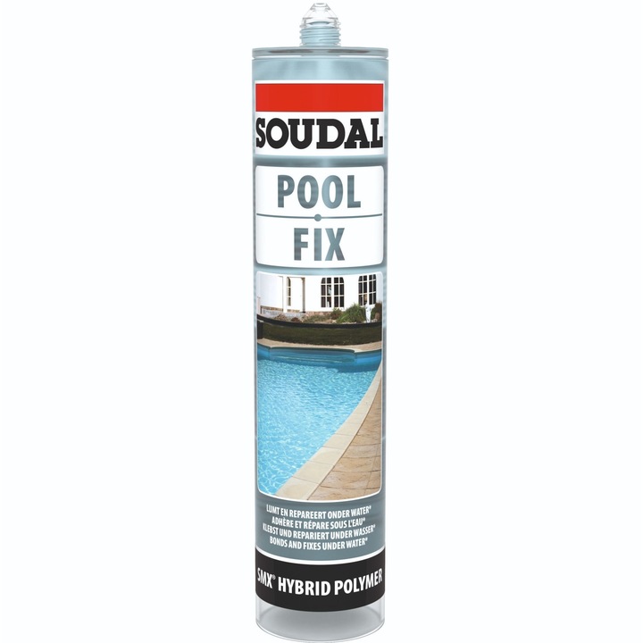 Sigilant Soudal, pentru piscina, transparent, 290 ml
