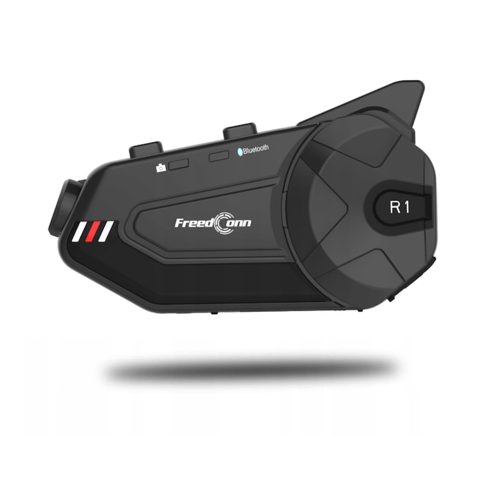 Casti Bluetooth FREEDCONN R1 PLUS E motorcycle intercom Black