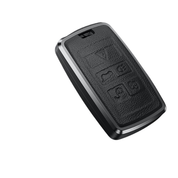 Husa aluminiu cu piele pentru cheie Land Rover Defender Discovery Sport Range Rover Sport Velar Evoque Jaguar