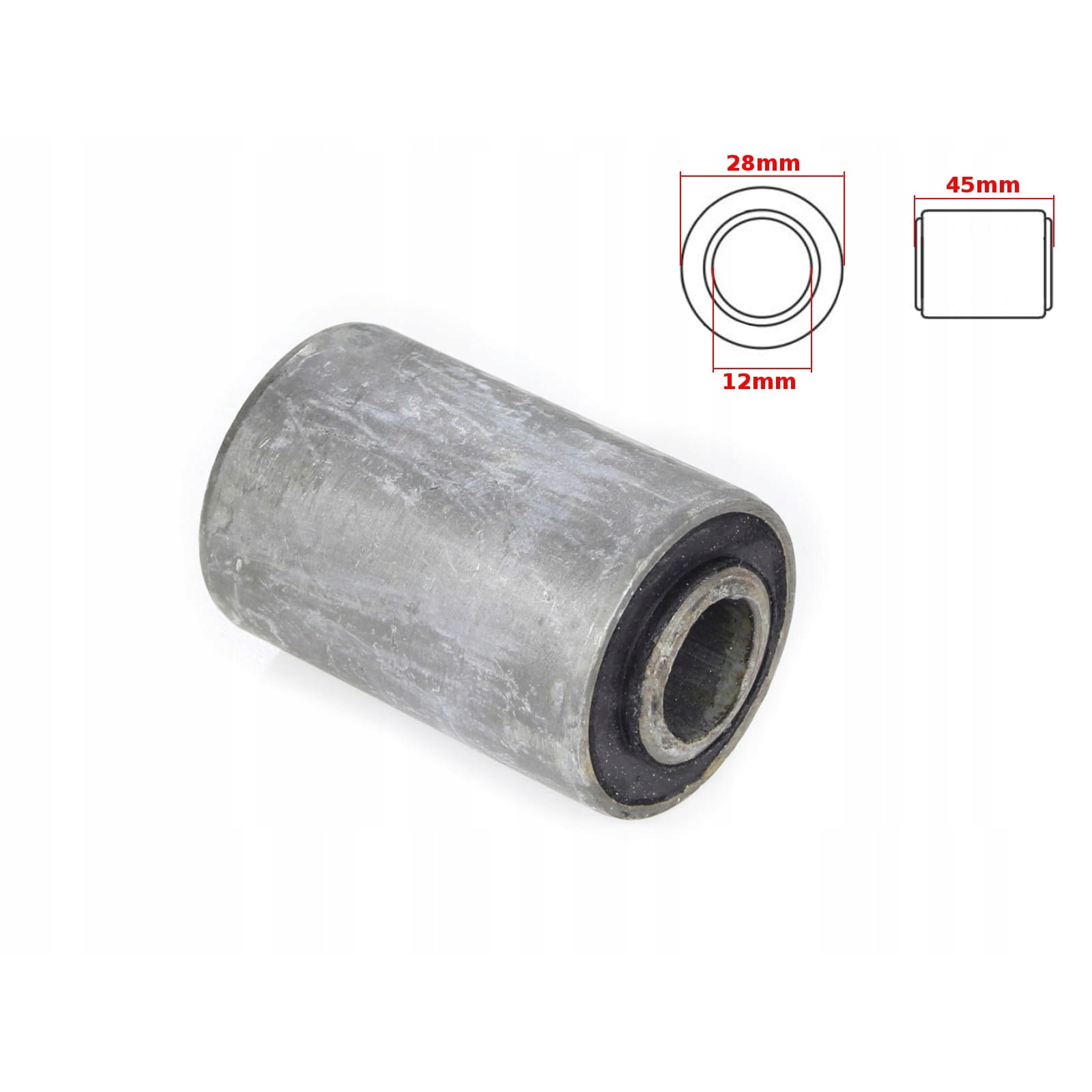 Bucsa, Roy, 12 x 28/45 mm, Gri/Negru - eMAG.ro