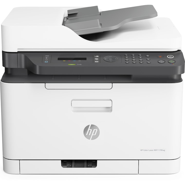 Принтер FL, HP, цветен лазерен MFP 179fwg, 4в1, A4 USB LAN WiFi, бял/черен