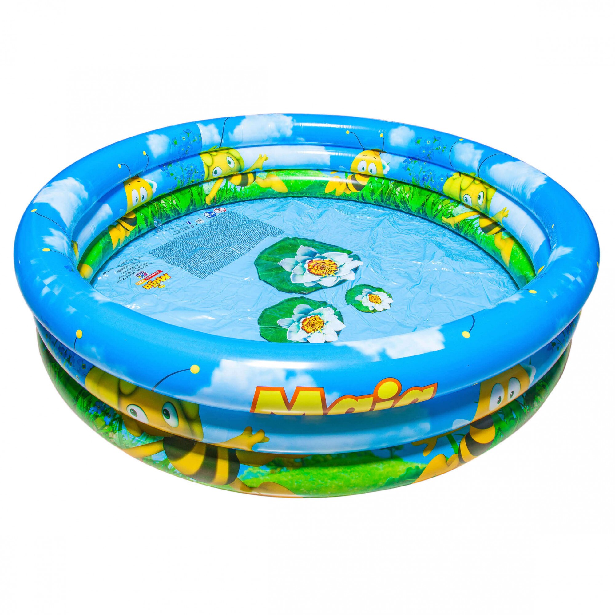 Piscina gonflabila Maja, 135 X 50 cm, ilustratii cu albinute, albastra