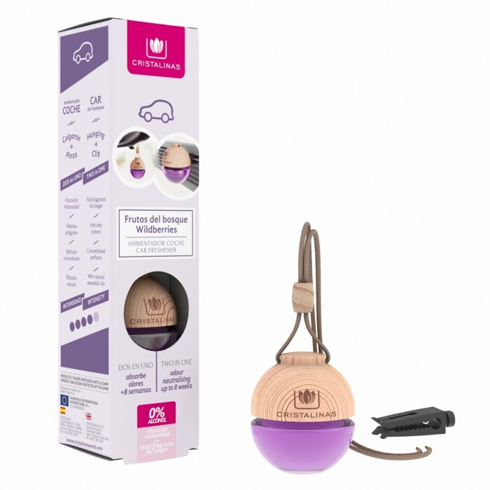 Odorizant masina 0% alcool Cristalinas, Fructe de padure - optimism, 6 ml