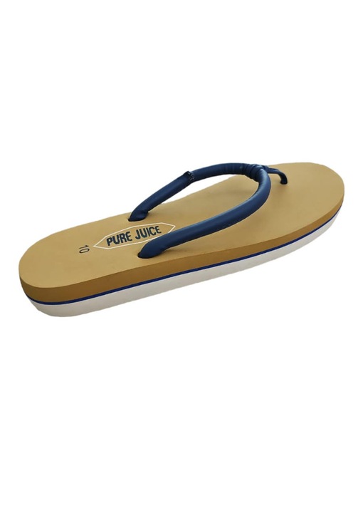Papuci flip-flop Pure Jucie, Maro - Albastru, marime 42-43