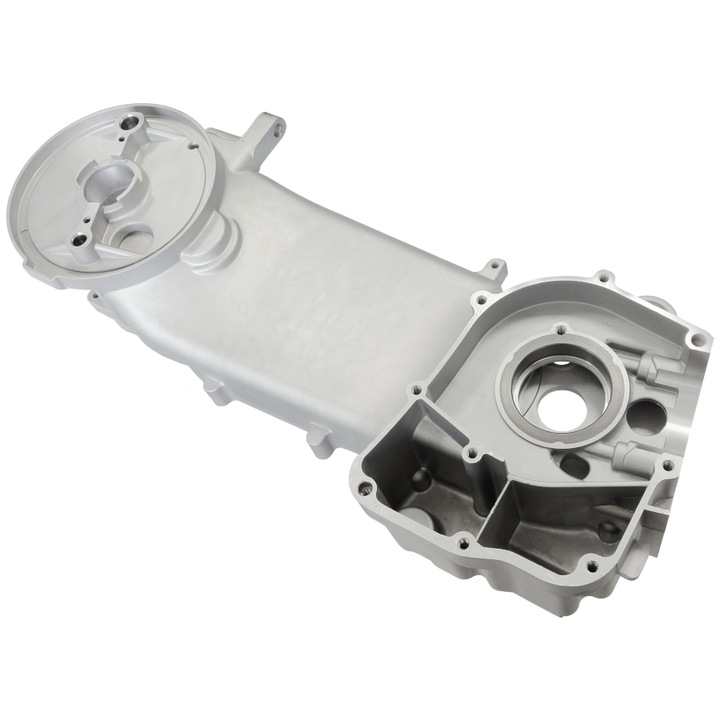 Carter motor, Moretti, Pentru Falcon 125, Stanga, Argintiu