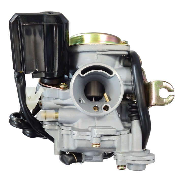 Карбуратор GY6, Moretti, Metal, 50cc, 4T, 18 mm, Черен/Сребрист