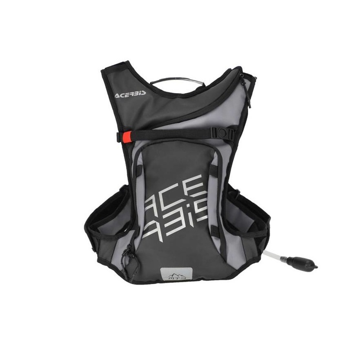 Rucsac Acerbis 7L, cu sac de apă 2L, Gri/Antracit, dimensiune medie/mică