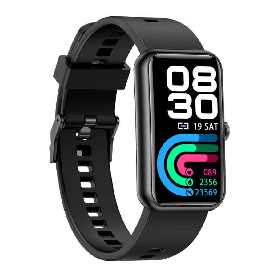 Ceas inteligent Rubicon, Silicon, Ecran de 1.47INCH, Negru - eMAG.ro