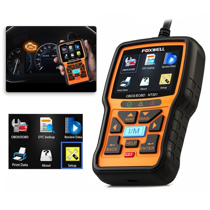 Тестер за диагностика, оранжев/черен