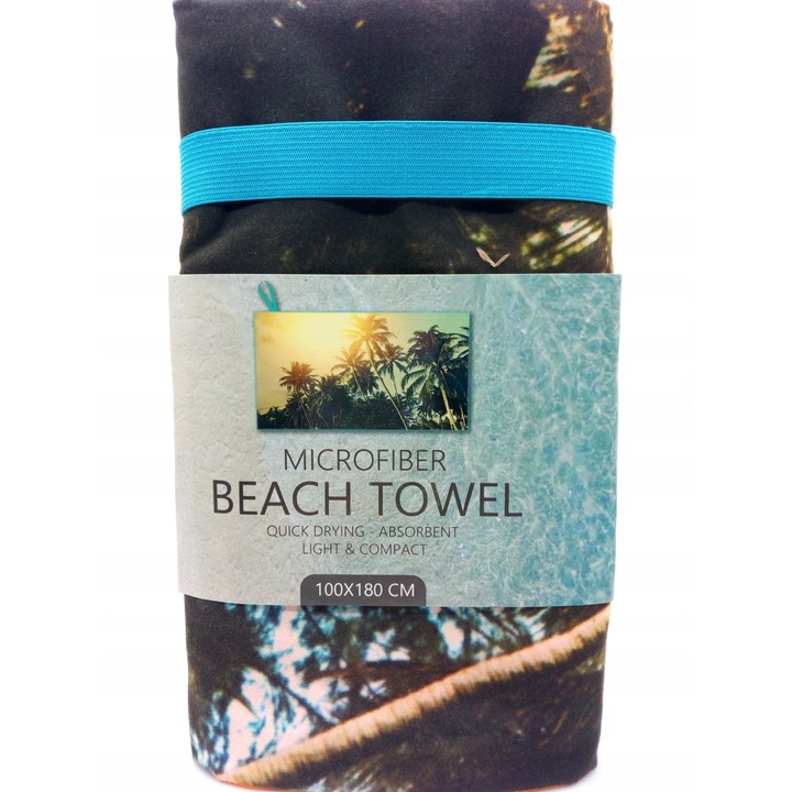 Prosop cu uscare rapida, Microfibra, 180 x 100 cm, Multicolor