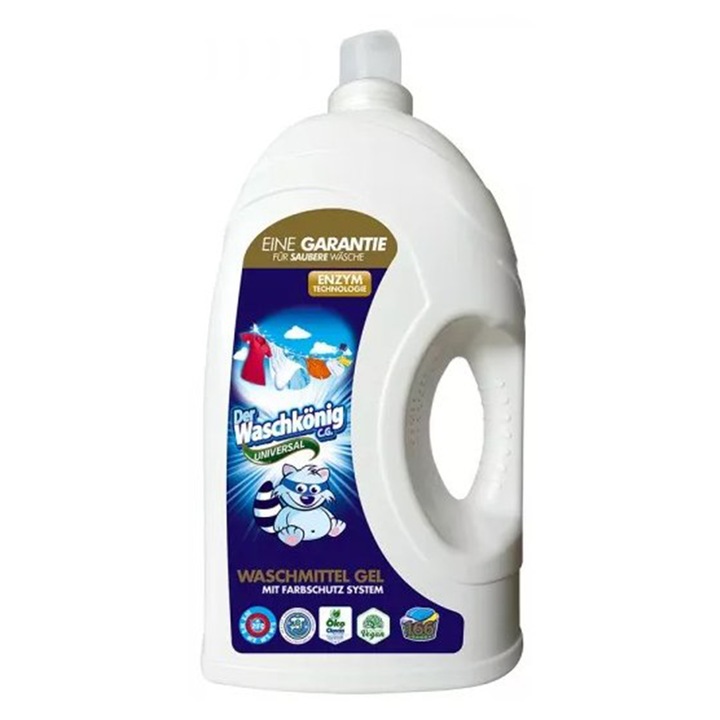 Detergent Lichid Der Waschkonig Universal, 5L, 166 Spalari