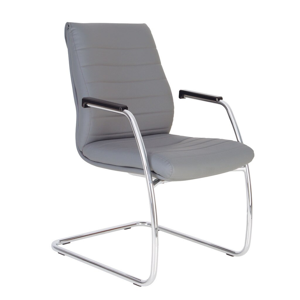 Scaun conferinta IRIS CF, Gri piele ecologica