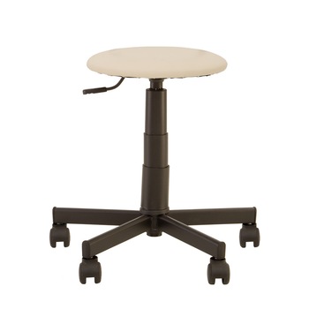 Scaun laborator STOOL GTS, Crem piele ecologica Scaun laborator STOOL GTS, Crem piele ecologica