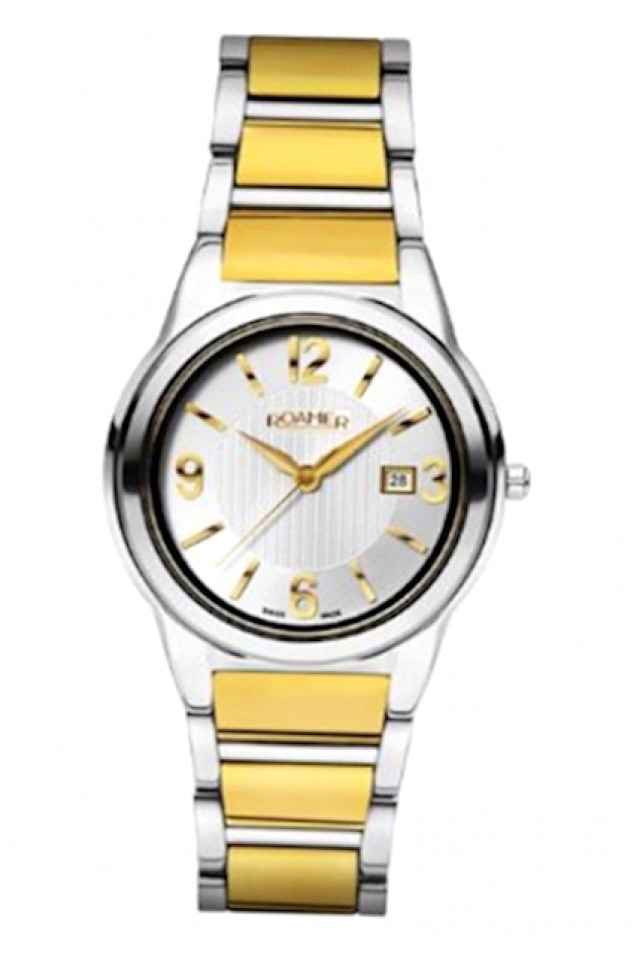 Ceas dama ROAMER SWISS ELEGANCE - 507844481550 - argintiu-auriu, otel, Quartz