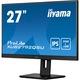 Iiyama ProLite 27" Monitor, LED IPS, WQHD, DisplayPort, FreeSync, Vesa, fekete