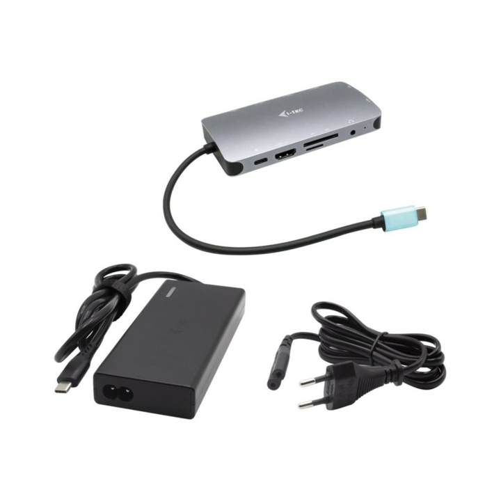 Докинг станция и репликатор на портове с кабел, I-tec Metal C31NANOVGA77W, USB 3.2 Gen 1 (3.1 Gen 1) Type-C Silver (C31NANOVGA77W)
