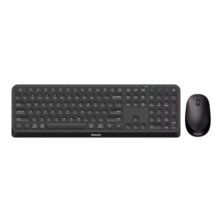 Philips 4000 series SPT6407B/31 клавиатура Включена мишка RF безжична + Bluetooth QWERTY английски черен (SPT6407B/26)