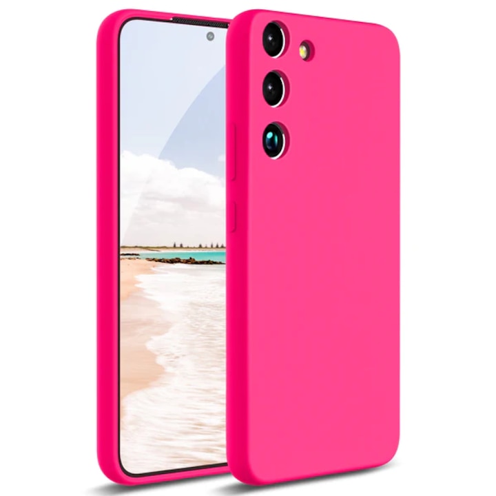 Husa Silicon Soft Compatibila cu Samsung A54 5G Culoare Roz Neon